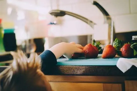cucina bambino fragole