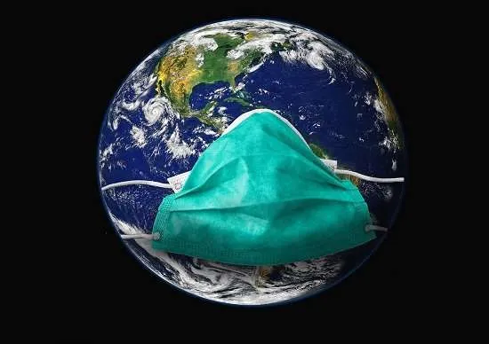 mascherina coronavirus sul mondo