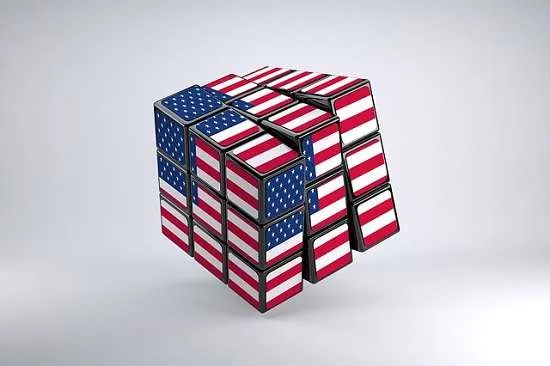 cubo rubik bandiera Usa