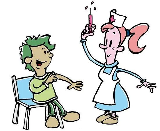 vaccinazione infermiera e paziente