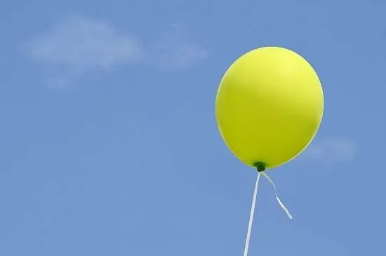 palloncino volante verde