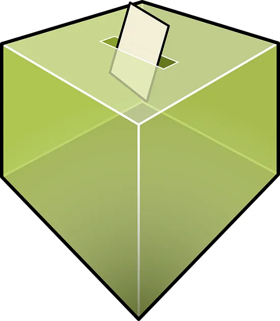 scheda bianca votazione