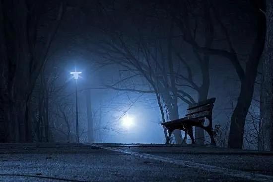 panchina notte
