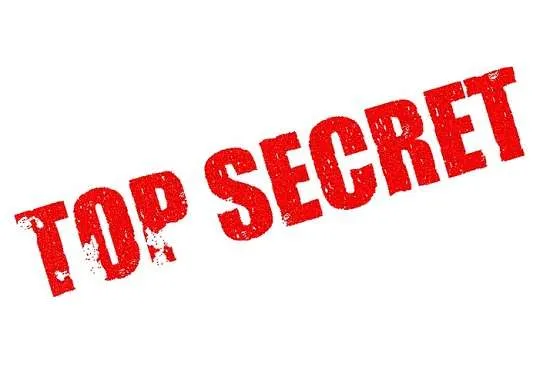 top-secret scritta rossa